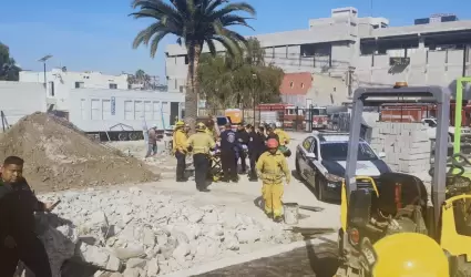 Derrumbe de obra en construccin