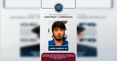 Hombre acusado de lesiones y amenazas