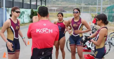 la selecci�n de triatl�n de Baja California