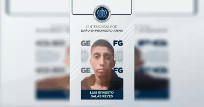 Detenido dao en propiedad ajena