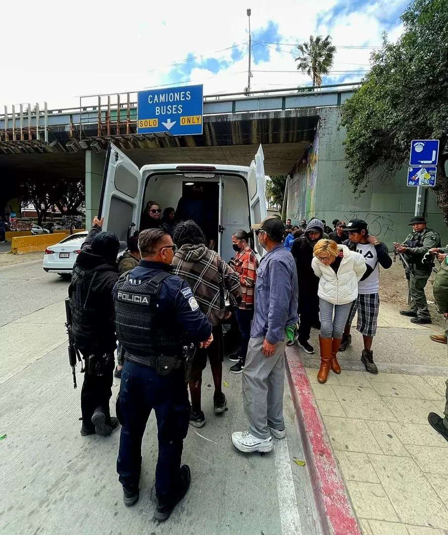 Operativo preventivo en la garita de San Ysidro