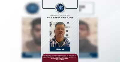 Hombre acusado de violencia familiar