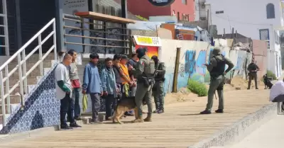 Operativo preventivo en el malecn de Playas de Tijuana