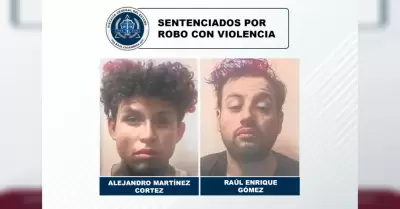 Arrestan a 2 sujetos por robo con violencia