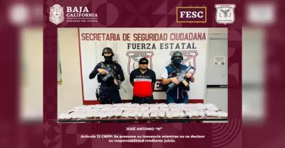 Fuerza Estatal confisca 24 kilos de metanfetamina