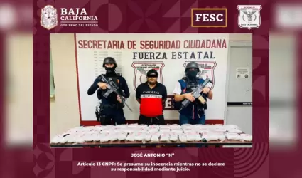 Fuerza Estatal confisca 24 kilos de metanfetamina