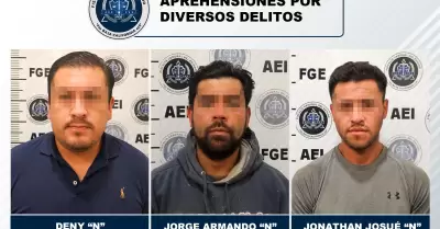 Detenidos por diversos delitos