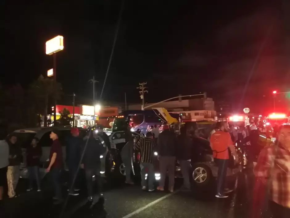 Accidente en Rosarito