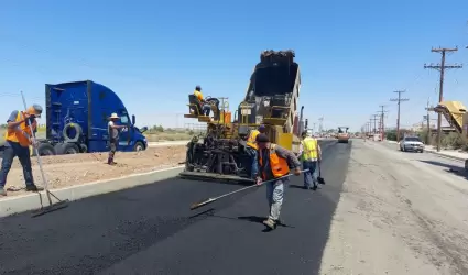 Trabajos en calzada Cetys