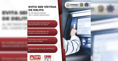 Recomendaciones de seguridad al acudir a cajeros automticos