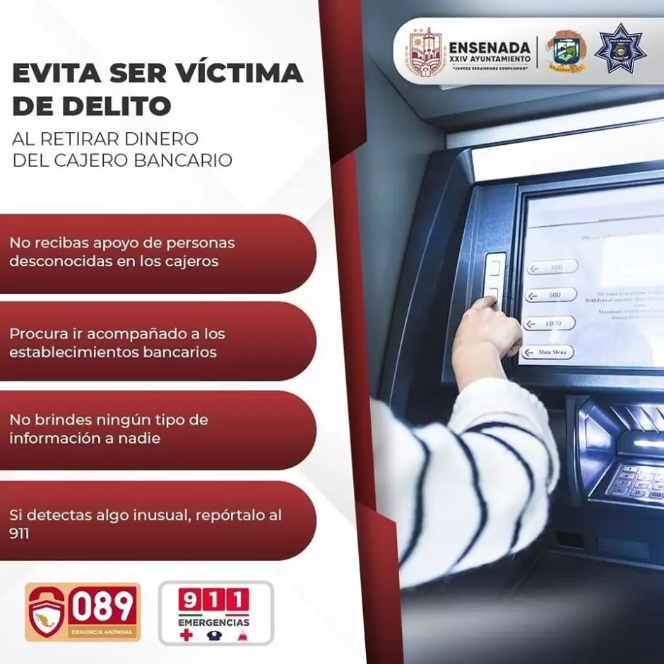 Recomendaciones de seguridad al acudir a cajeros automticos