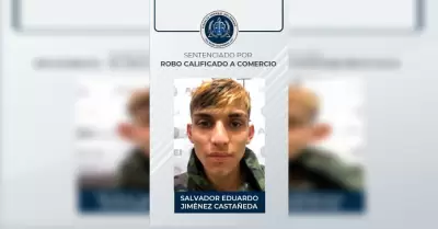 Es sujeto sentenciado por el robo a tienda