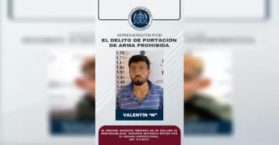 Arrestan a sujeto por portacin de arma prohibida