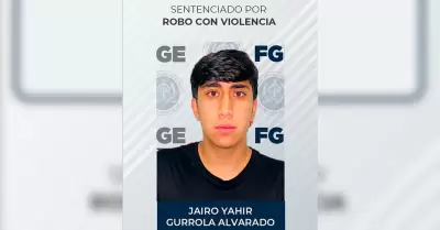 Sentenciado por robo con violencia