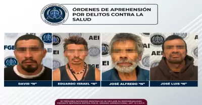 4 rdenes de aprehensin por delitos contra la salud