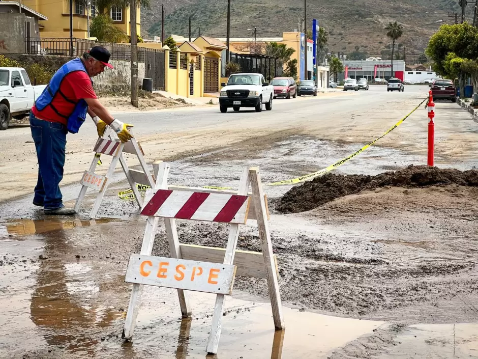 Fuga de agua residuales