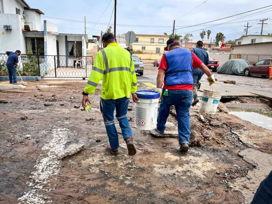 Fuga de agua residuales