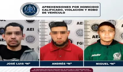 3 hombres con orden de aprehensin