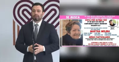 Fiscal y Mujer desaparecida