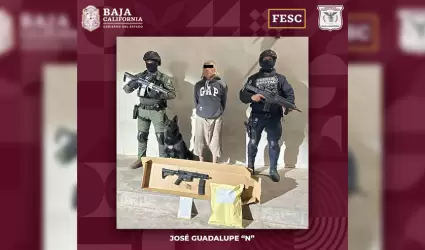 Detenido con fusil de asalto