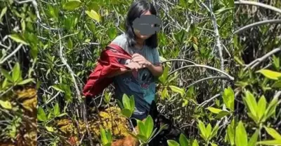 Perro rescatista "Yeik" encontr a la menor en la selva.