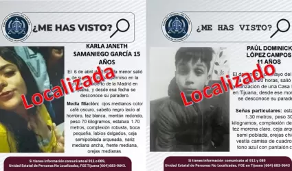 Localizaron 2 menores desaparecidos