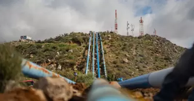 Obra de lnea de conduccin en potabilizadora La Nopalera