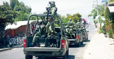 Elementos del Ejrcito Mexicano en las calles