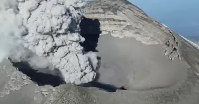 Dron de la Marina capta el corazn del volcn Popocatpetl