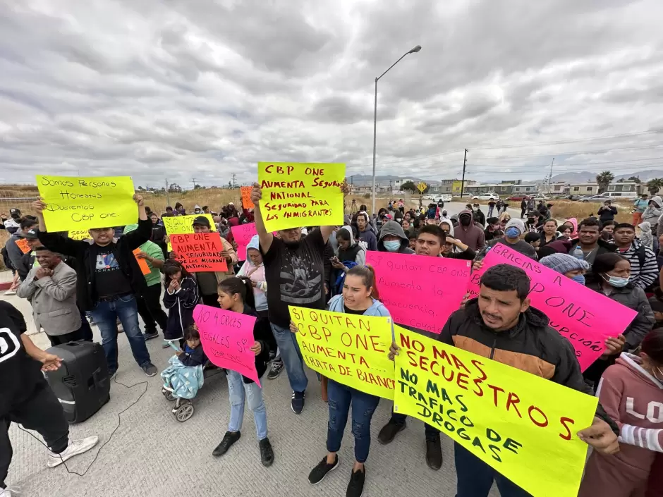 Protesta migrante