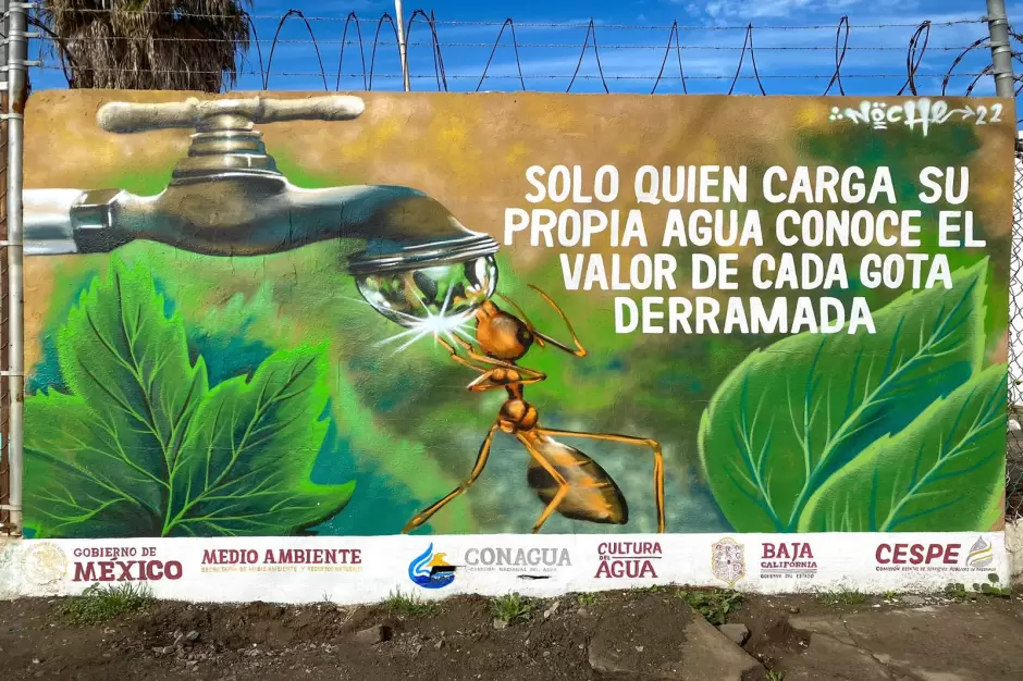 Cultura del agua a travs de talleres de arte urbano