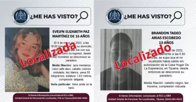 Menores localizados