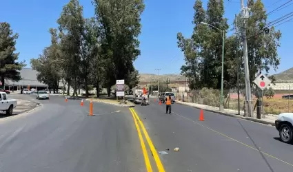 Rehabilitaci�n de avenida Hidalgo en el municipio de Tecate