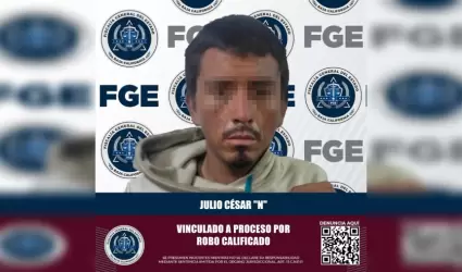 Es vinculado a proceso sujeto por robo