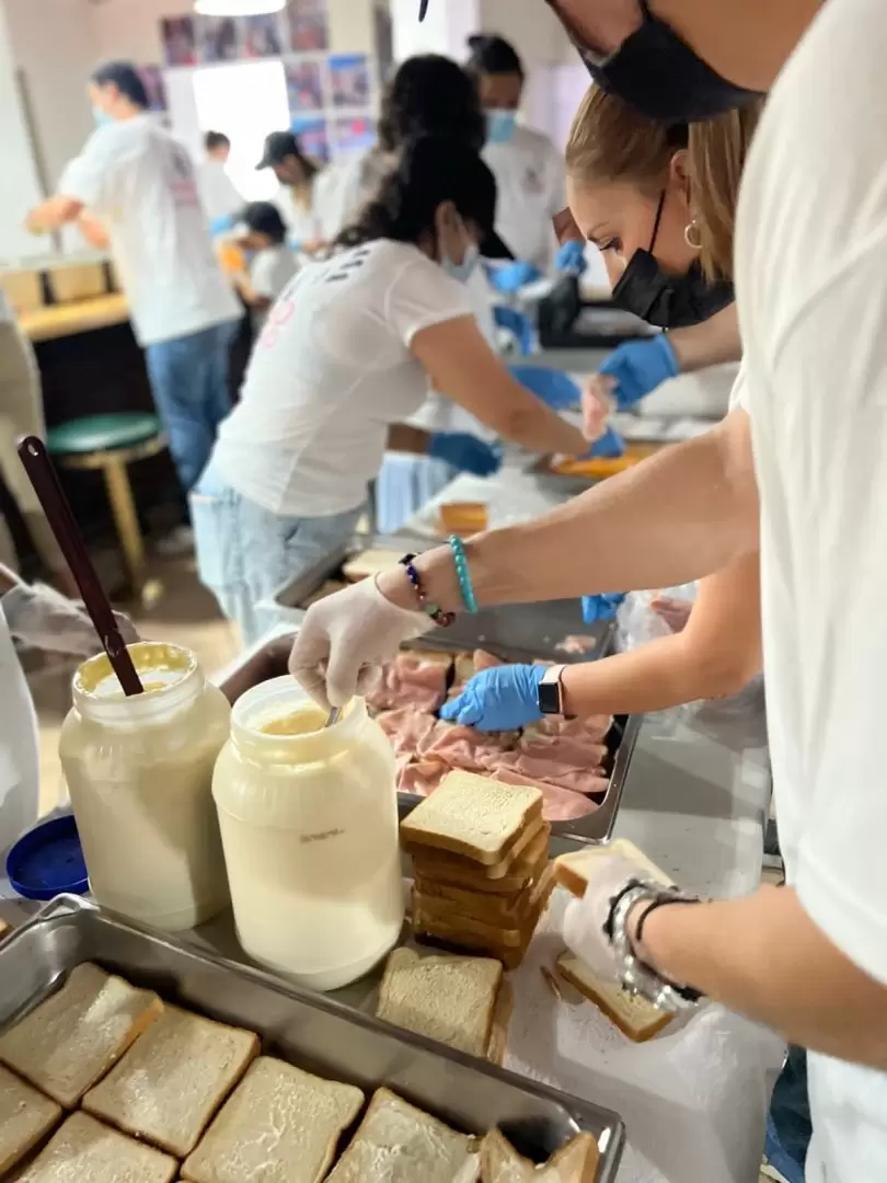 Personas beneficiadas con alimento