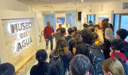 Cultura del agua en recorrido al Museo del Agua