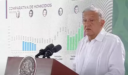 AMLO seala a gobiernos anteriores de ser los responsables de homicidios actuale