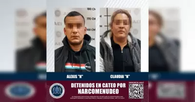 Detienen a hombre y a una mujer durante cateo