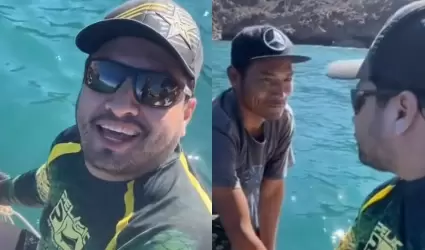 Julin lvarez se encuentra de vacaciones en Guaymas, Sonora.