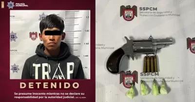 Detenido con droga y revlver