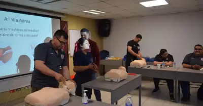 Curso primeros auxilios personal de Bomberos