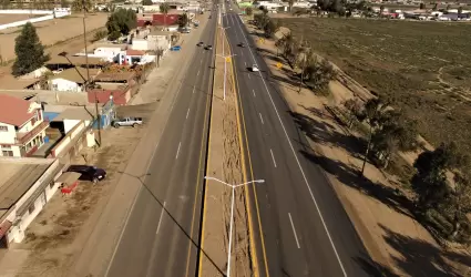 Carretera transpeninsular en San Quintn