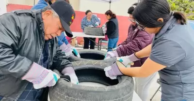 Imparte CESPE "Taller de reutilizaci�n de llantas" en conmemoraci�n al D�a Mund