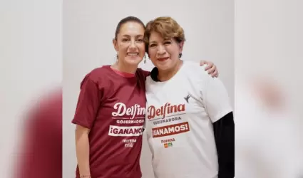 Claudia Sheinbaum y Delfina Gmez