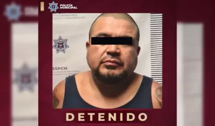 Detenido amenazar a su familia