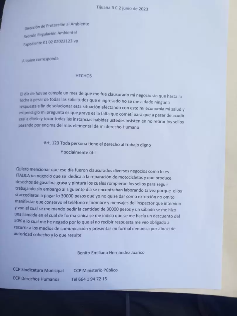 Denuncias por abuso de autoridad