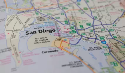 Mapa de San Diego, California