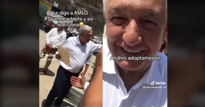 Joven le pide a AMLO que lo adopte