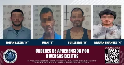 Cumplimenta AEI cuatro �rdenes de aprehensi�n por diversos delitos