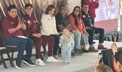 Acapara atencin "Baby" Diego en evento de gobernadora